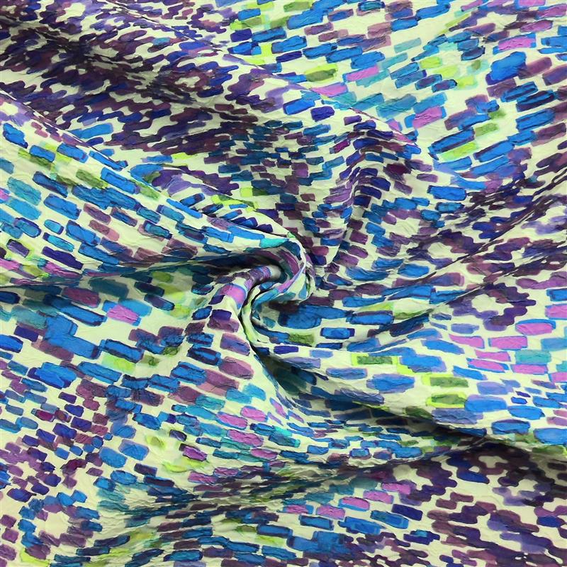 Viskose-Jacquard bedruckt