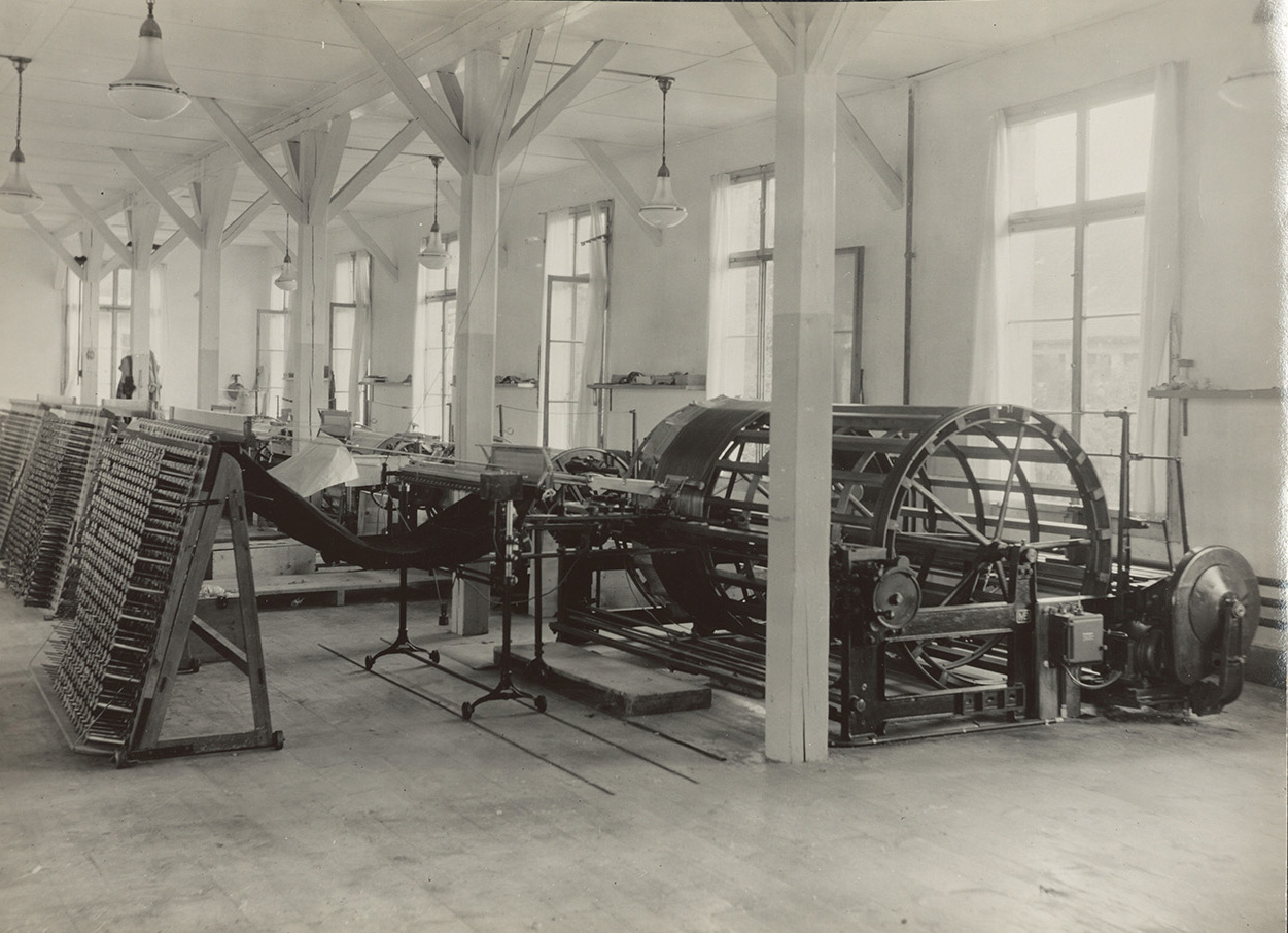 Schärerei im 2. OG des Langhauses um 1930