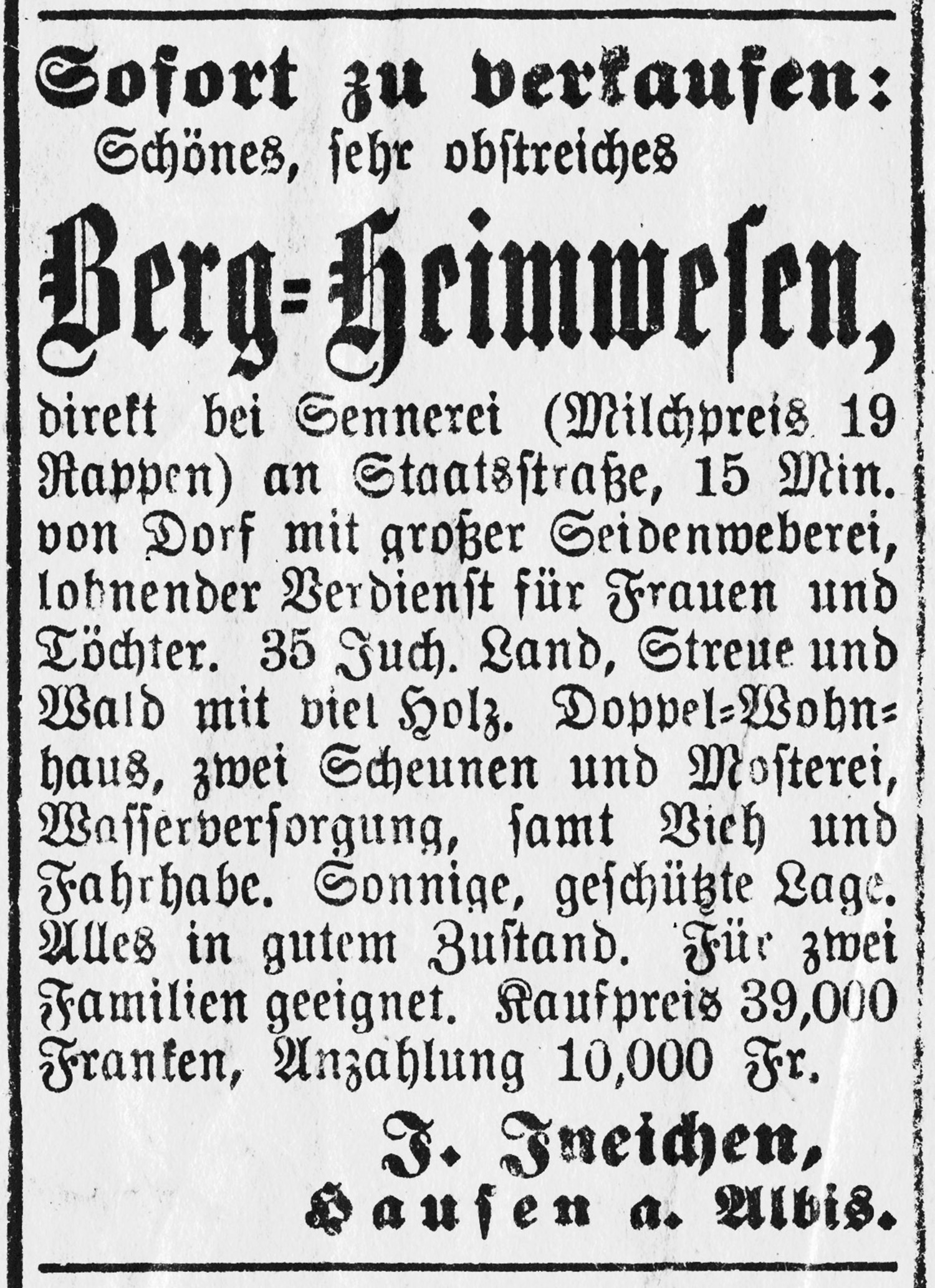 Schärerei im 2. OG des Langhauses um 1930